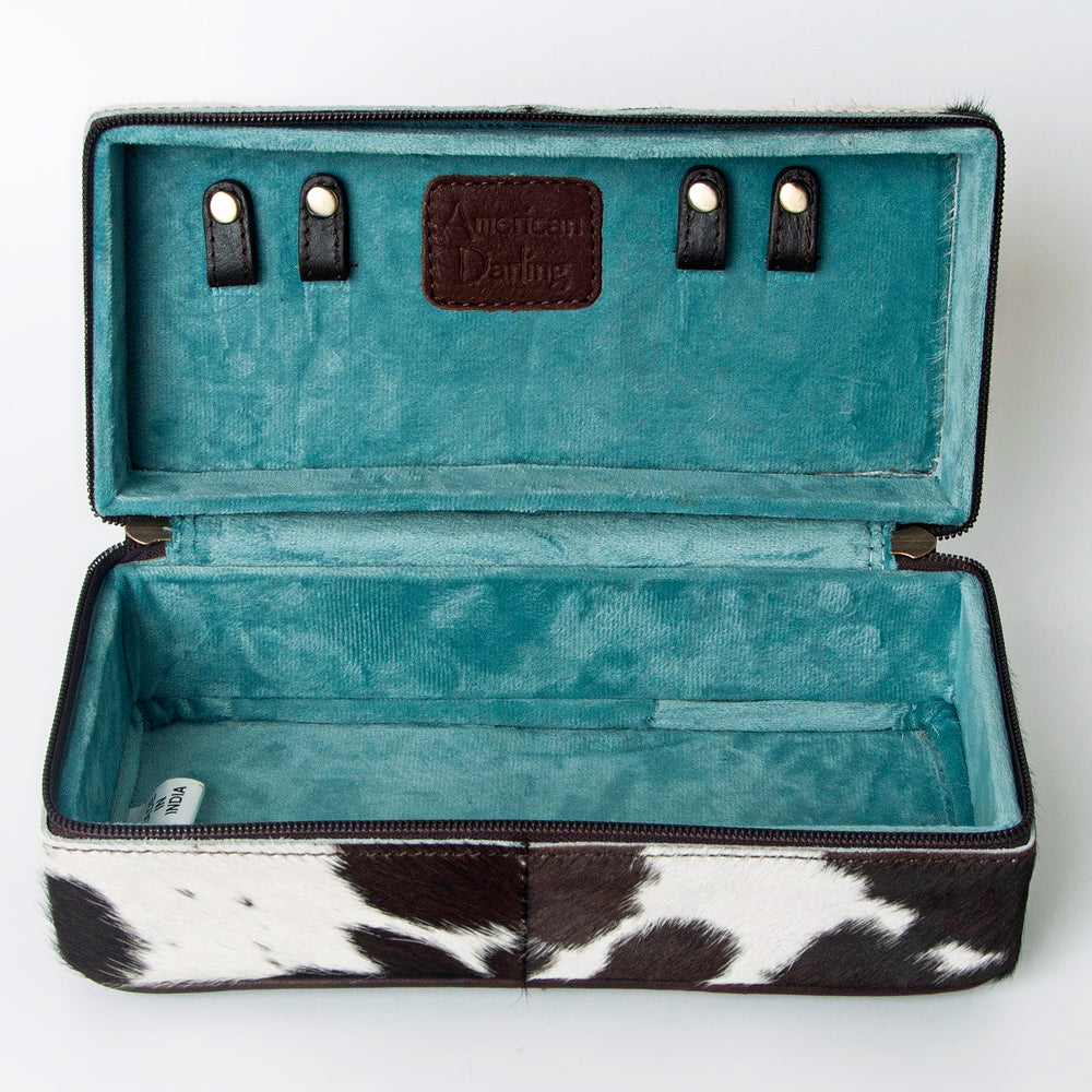 ADBGA318 Jewelry Case Genuine Western Leather Women Bag