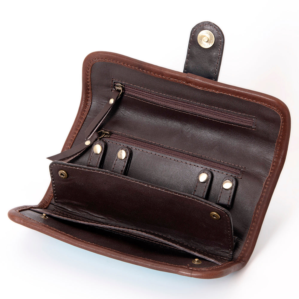 ADBGA319 American Darling Hand Tooled Leather & Hair-On Cowhide Travel Jewelry Case