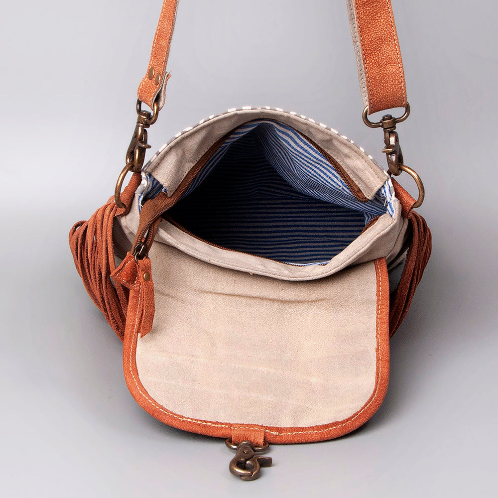 LC-KB463 Crossbody Upcycled Canvas Ladies Bag
