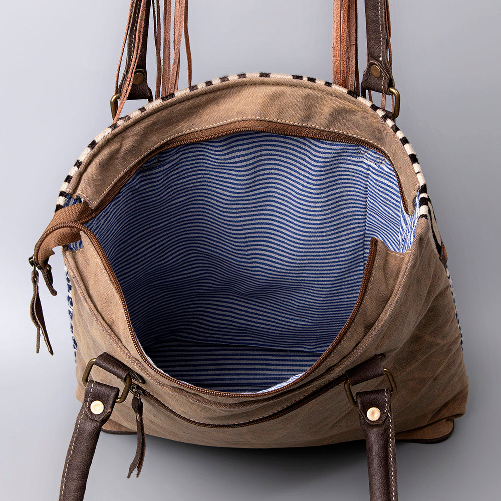 LC-KB466 Weekender Upcycled Canvas Ladies Bag