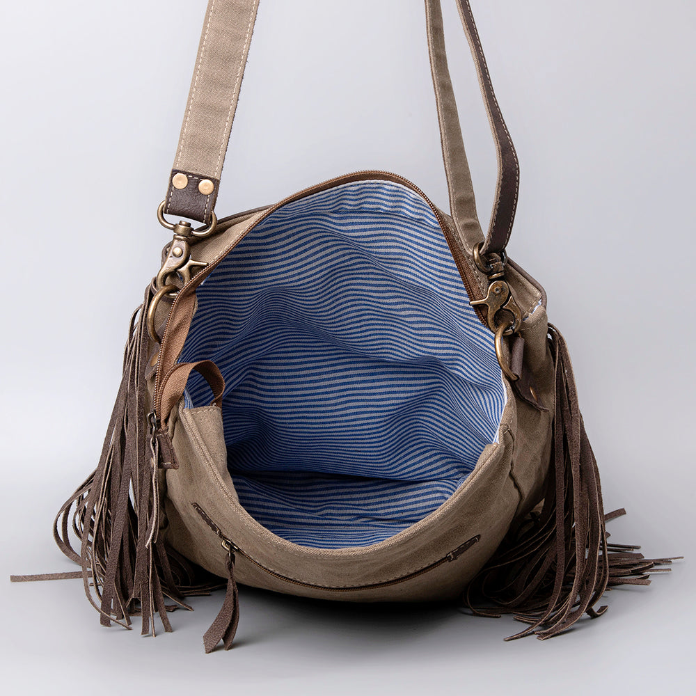 LC-KB489 Crossbody Upcycled Canvas Ladies Bag