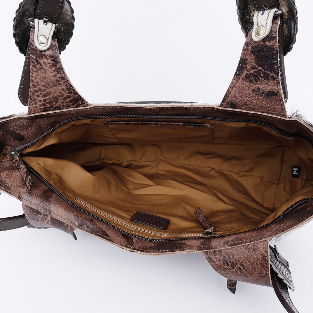 ADBGI224 Hobo Hair On Genuine Western Leather Women Bag