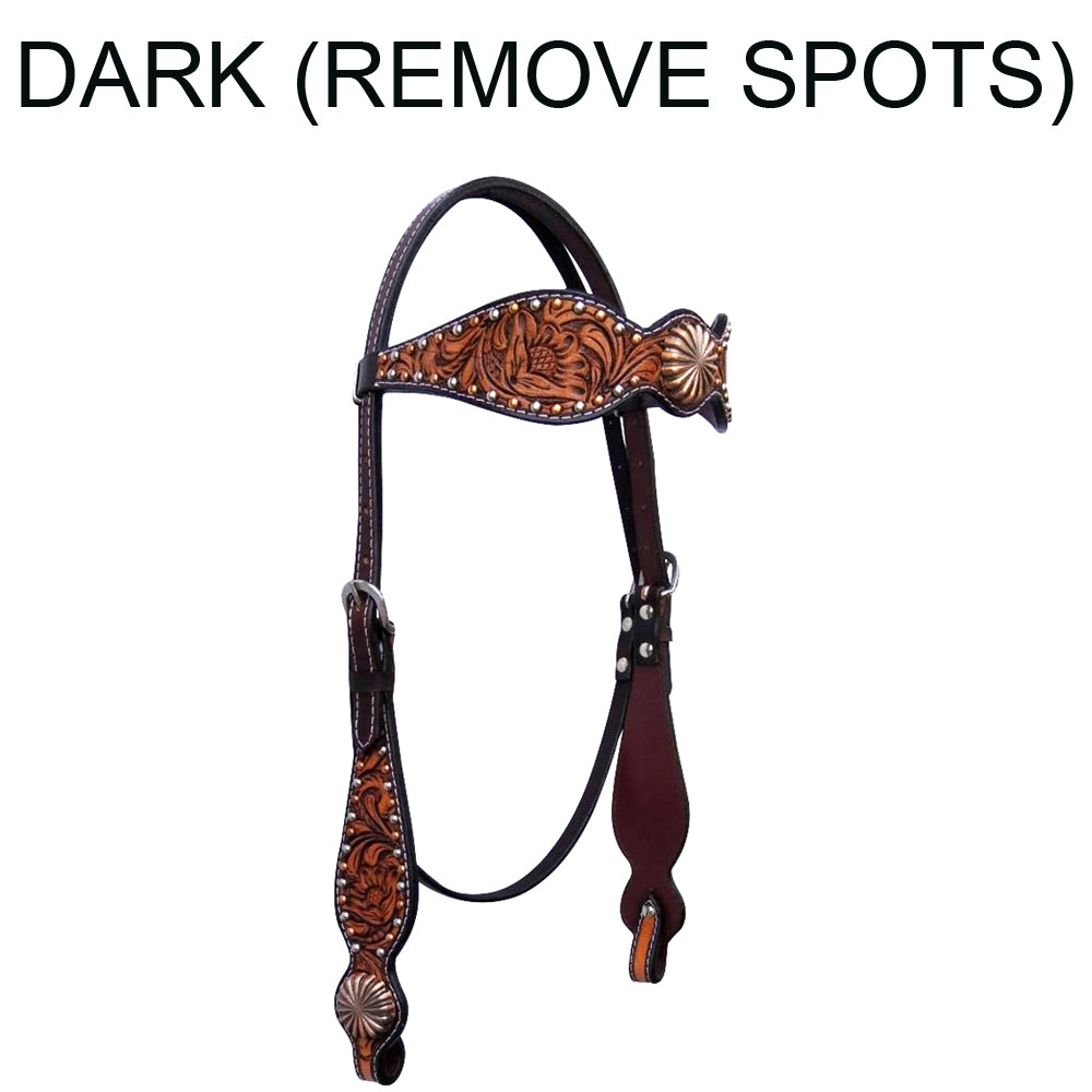 BER106A-Western Leather Headstall
