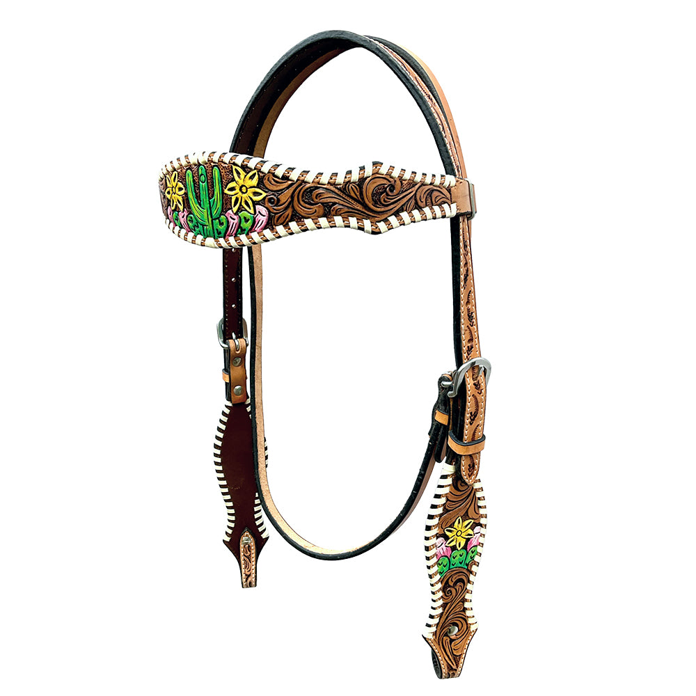 BER343-Western Leather Headstall