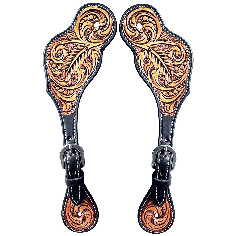 BER359-Western American Leather Spur Strap