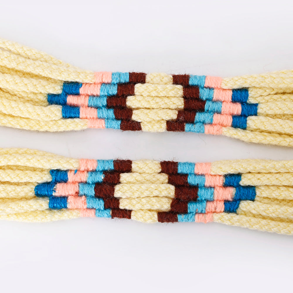 LC-ADWSX109 Hand braided Wool strand Crossbody Handle Strap