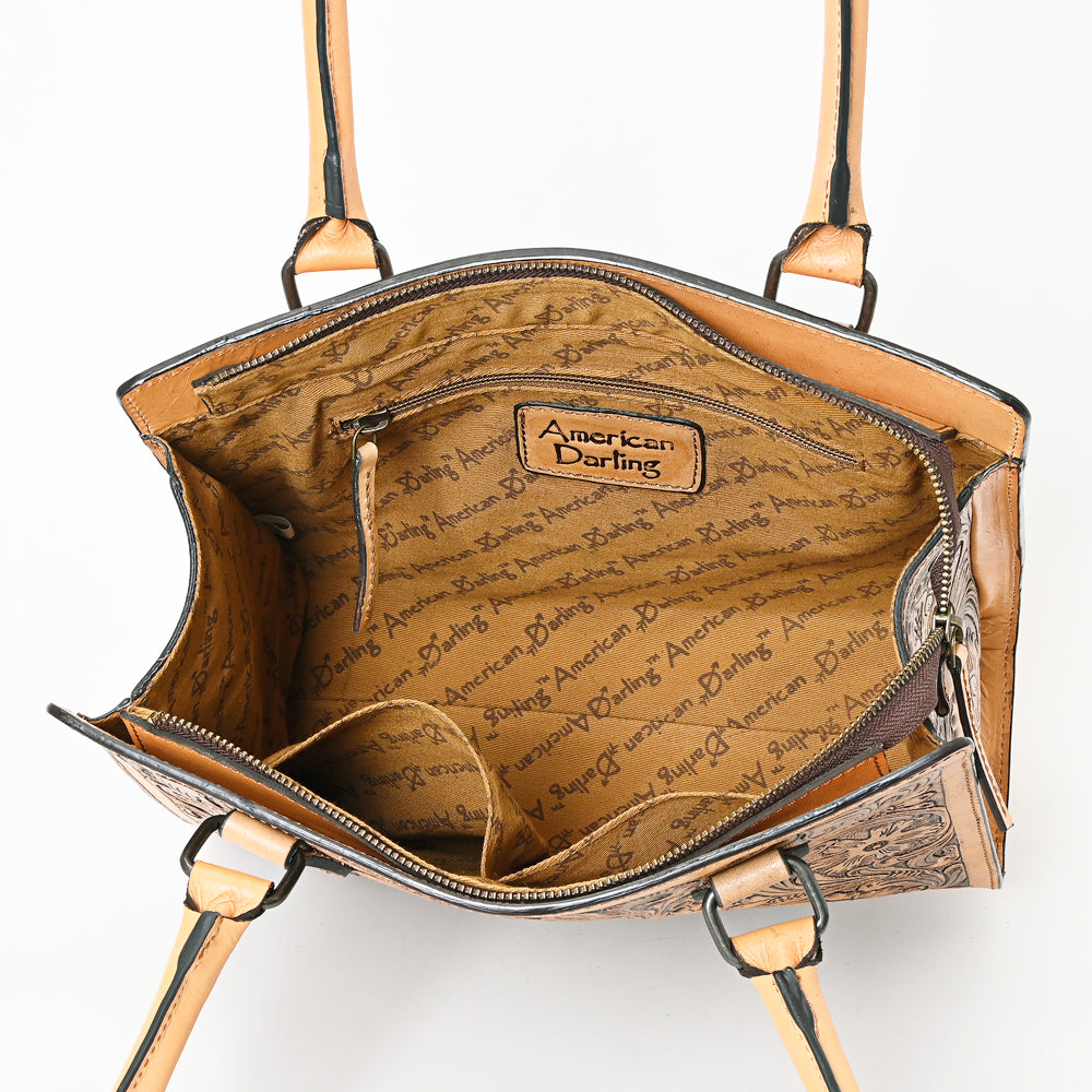 LC-ADBGZ732A Tote Hand Tooled Genuine Western Leather Women Bag