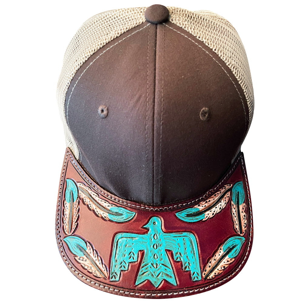 LC-ADCP102T Genuine Western Leather Men Women Cap