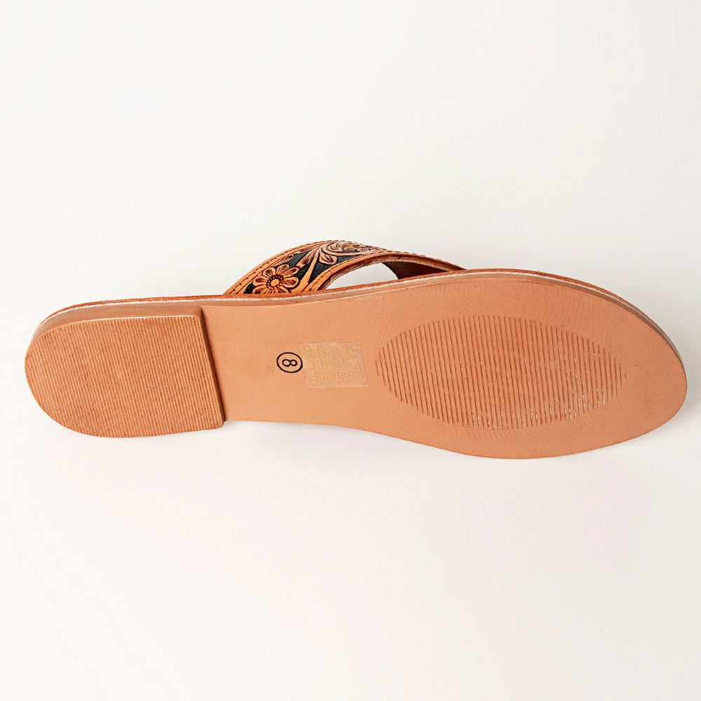 LC-ADFTE104A Genuine leather sandal footwear flip flop