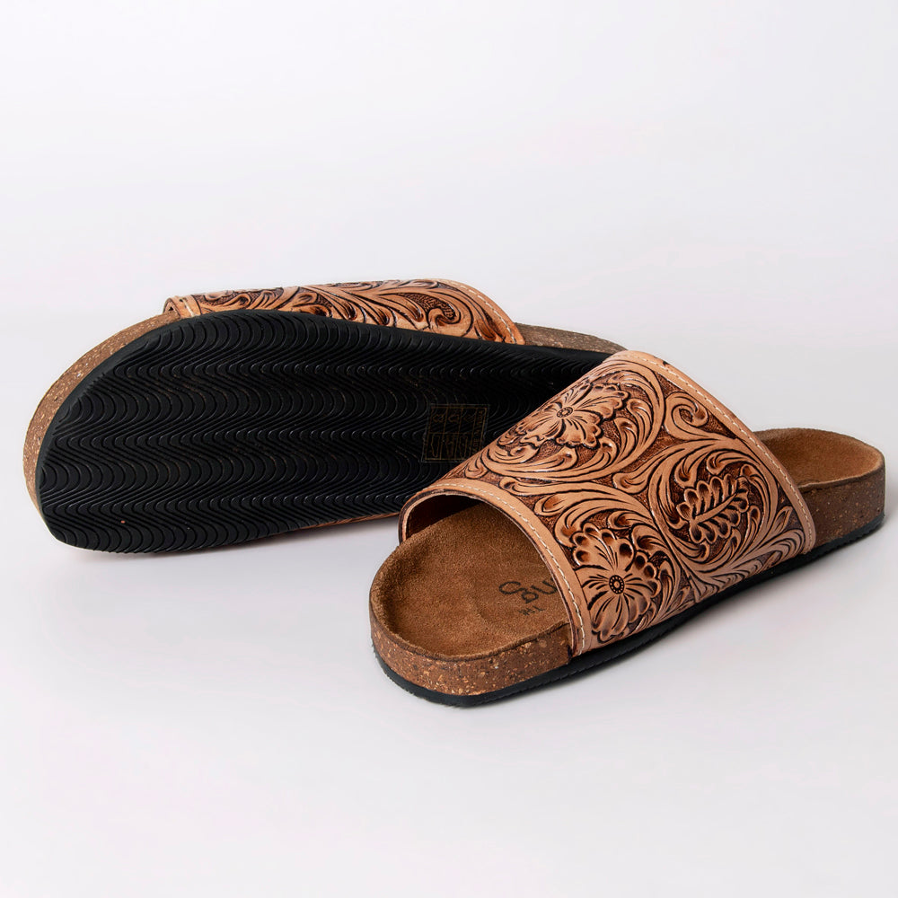 LC-ADFTE108-9 Genuine leather sandal footwear flip flop