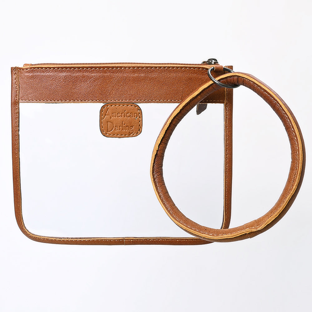 ADBG1159 American Darling Cowhide Clear Bag | Western Wristlet Clutch