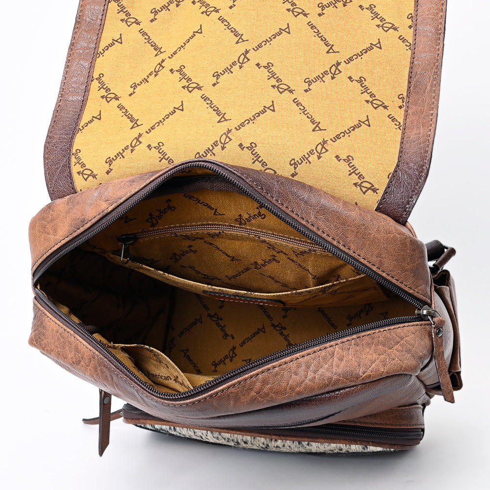 ADBG1165 American Darling Cowhide & Hand Tooled Leather Backpack | Western Travel Bag