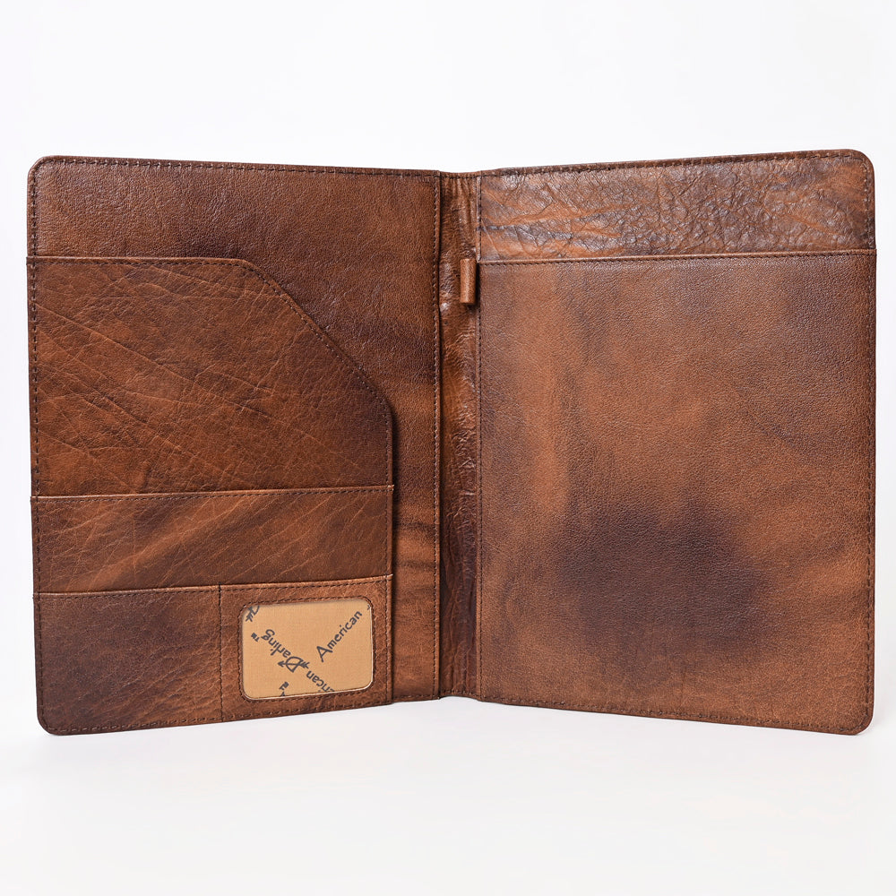 ADBG1169 American Darling Handcrafted Tooled Leather Journal Case with Detailed Floral Pattern