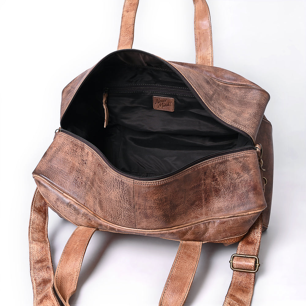 NMBGM142 Duffel Genuine Leather Women Bag Western Handbag