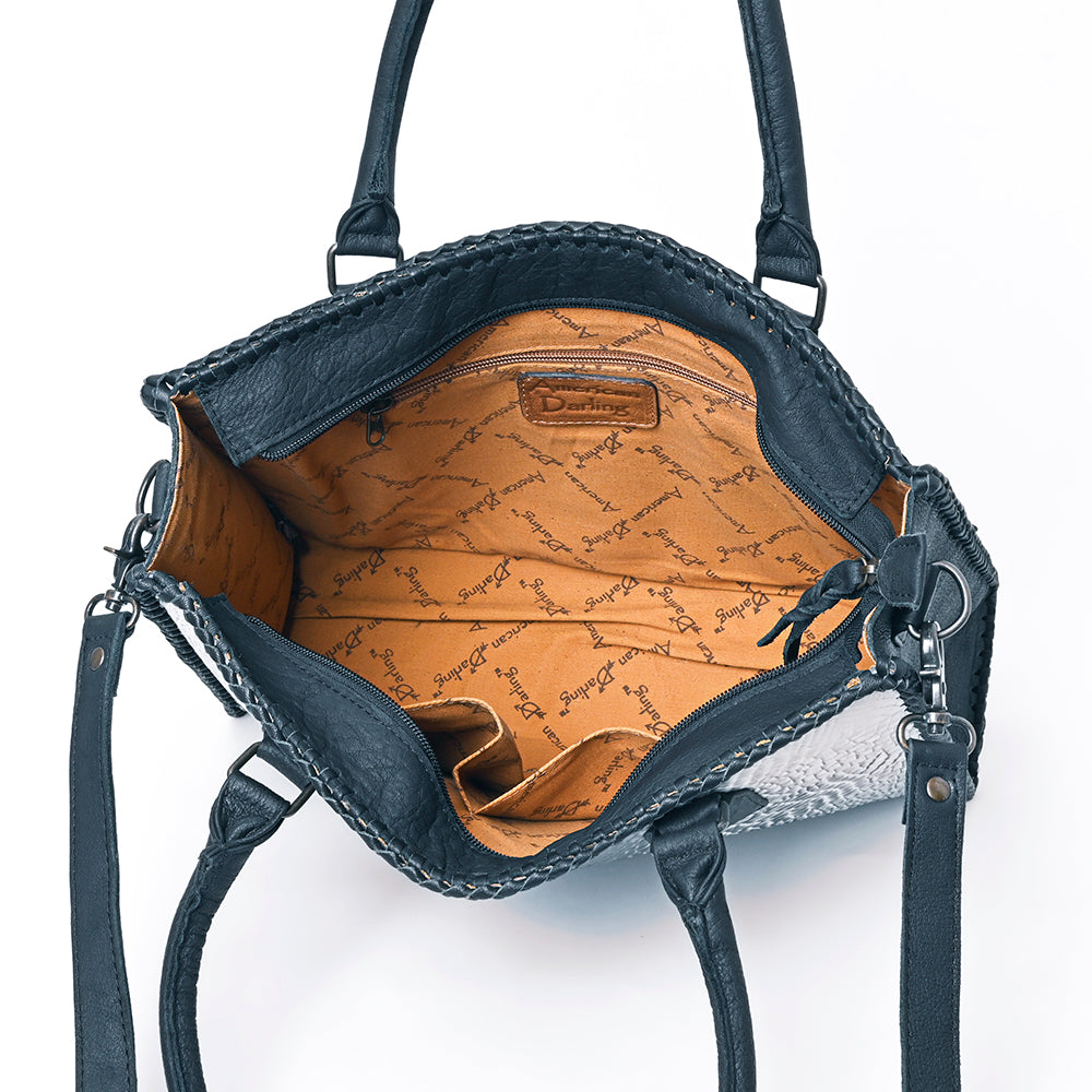 ADBG1217 American Darling Crocodile Embossed Genuine Leather Western Tote Bag