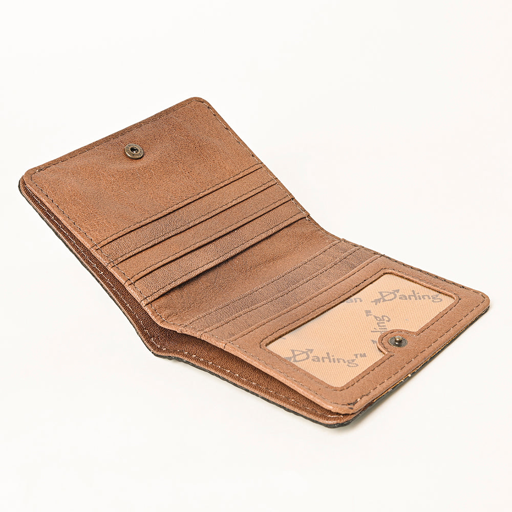 ADBG1248 American Darling Western Genuine Leather Crocodile Embossed Wallet Bag | Compact Women’s Handmade Wallet