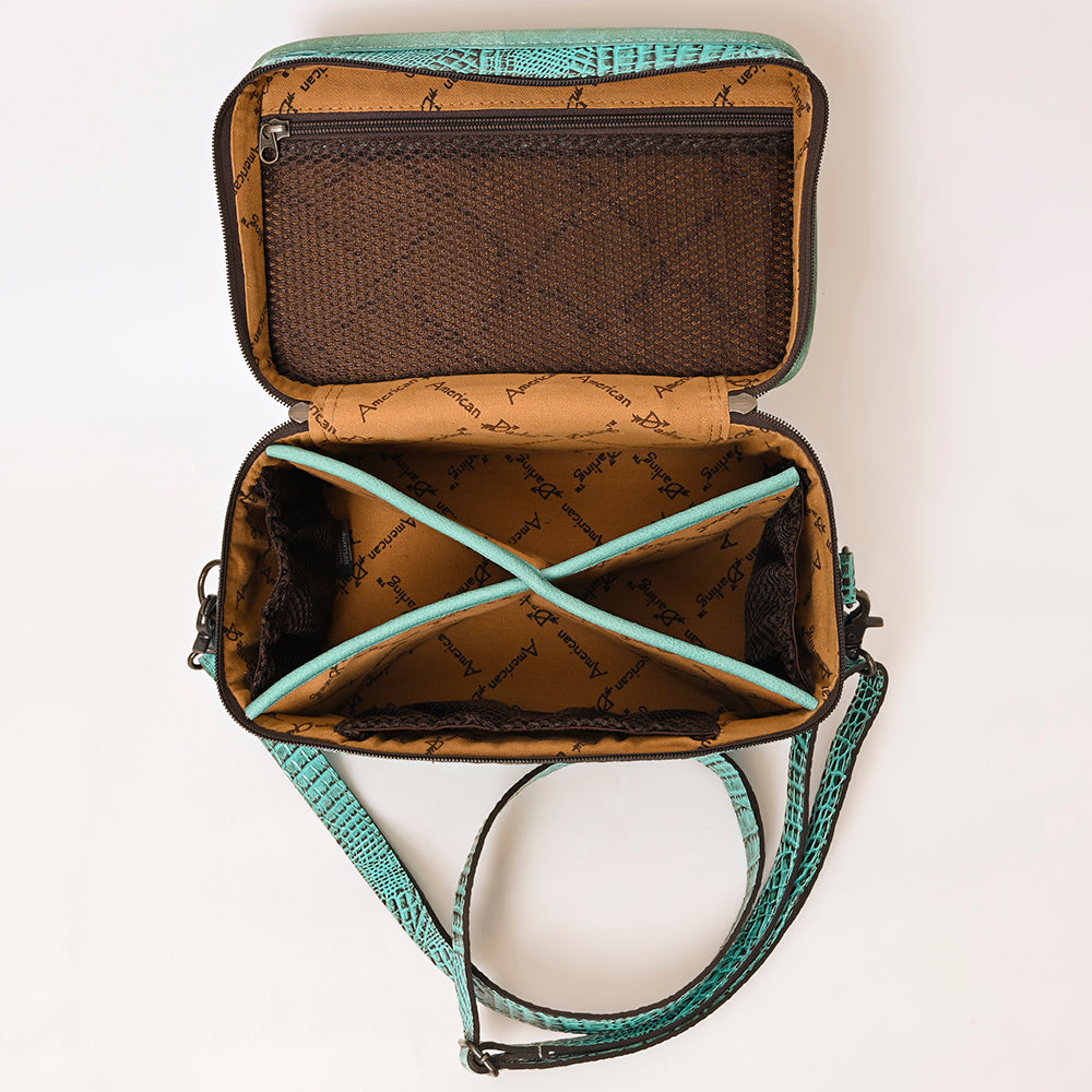 ADBG1252 American Darling Crocodile Embossed Jewelry Case -Western Travel Bag