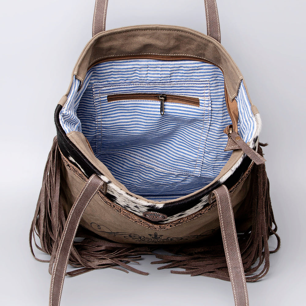 OHV124 Tote Upcycled Canvas Ladies Bag