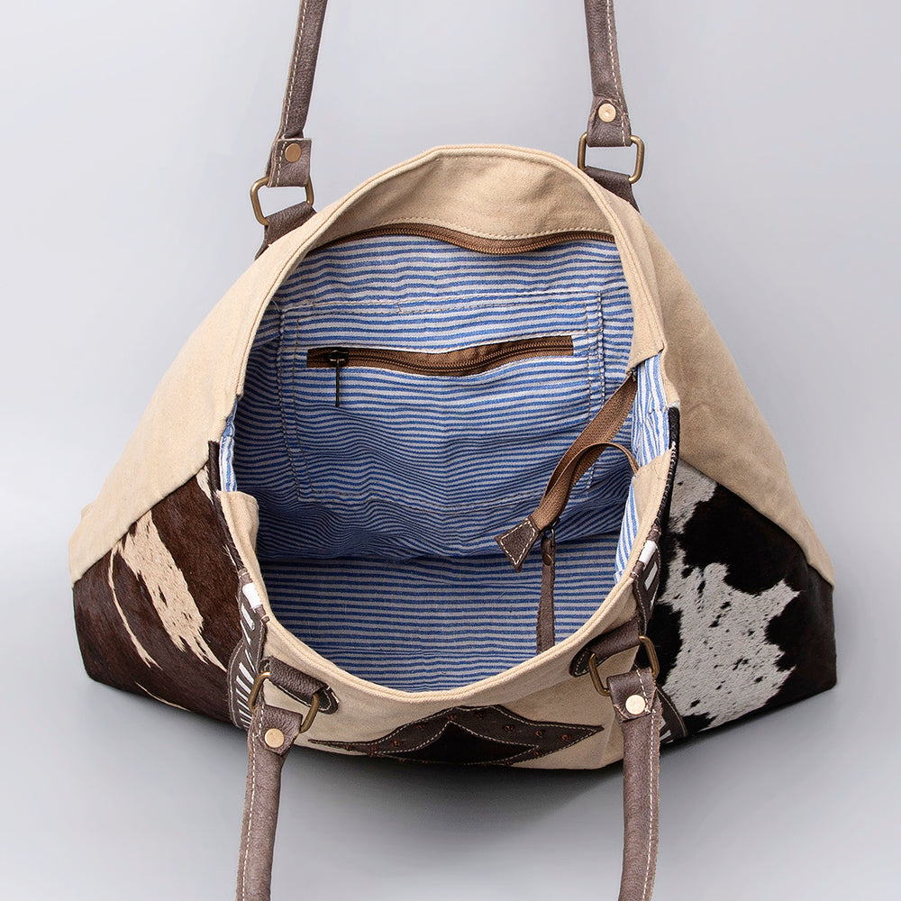LC-OHV128 Tote Upcycled Canvas Ladies Bag