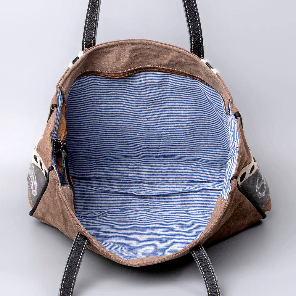 OHV132 Weekender Upcycled Canvas Ladies Bag