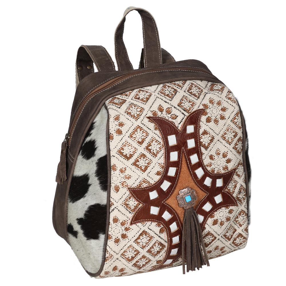 LC-OHV186 Backpack Upcycled Canvas Ladies Bag