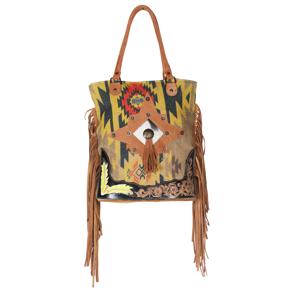 LC-OHV195 Tote Upcycled Canvas Ladies Bag
