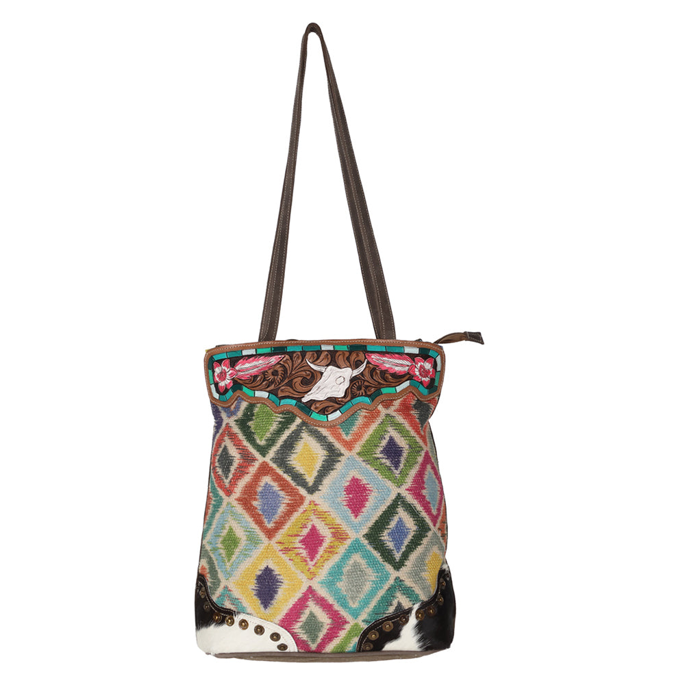 LC-OHV202 Tote Upcycled Canvas Ladies Bag