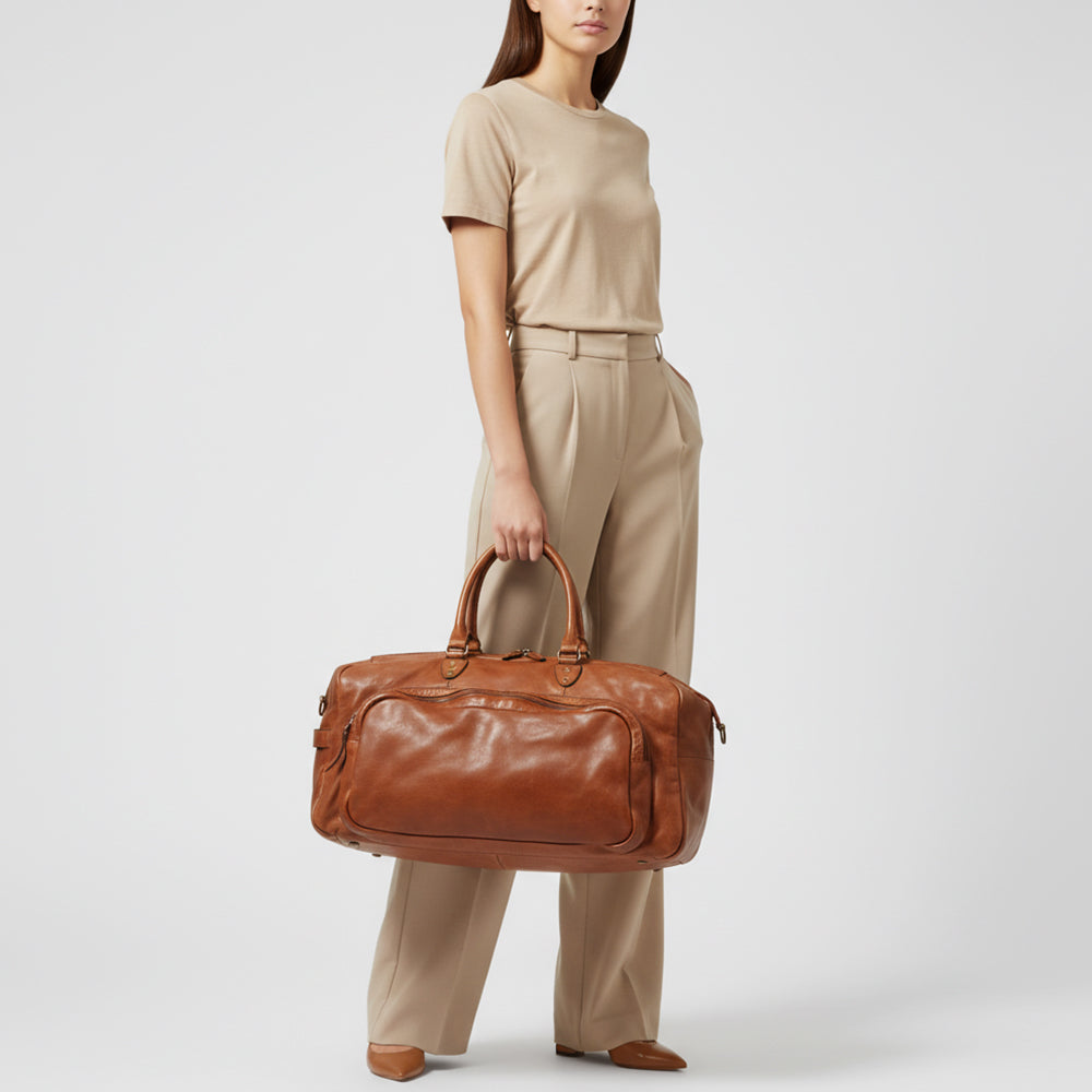 SWL137 Cavarelli - Handcrafted Leather Duffel