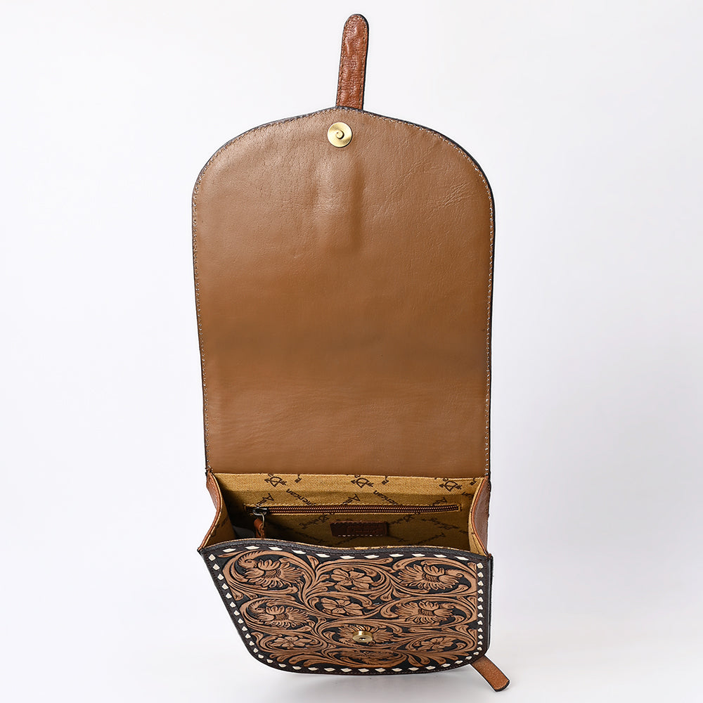 ADBGA522 American Darling Messenger Bag Genuine Tooled Leather Western Purse