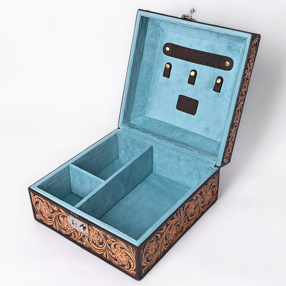 ADBGA523 Jewelry Case Genuine Western Leather Women Bag