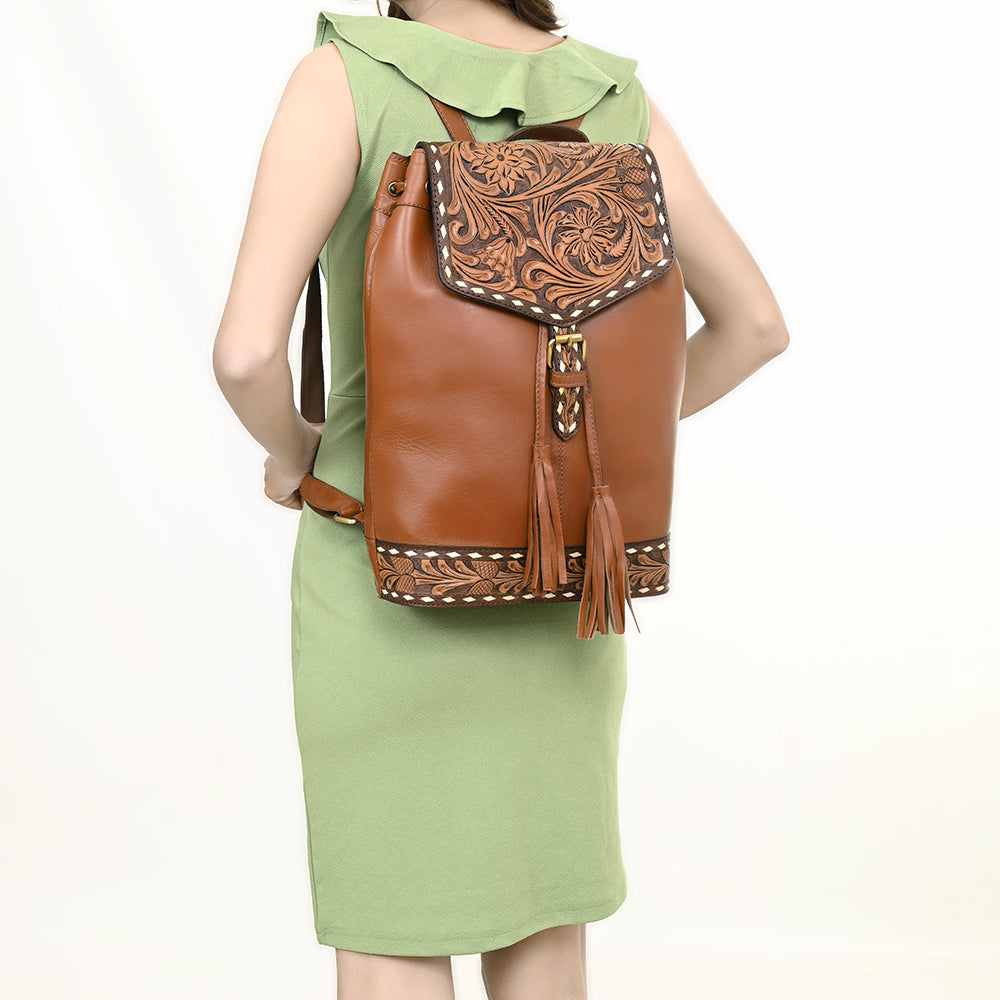 OHA139 Backpack Genuine Leather women bag western Bag