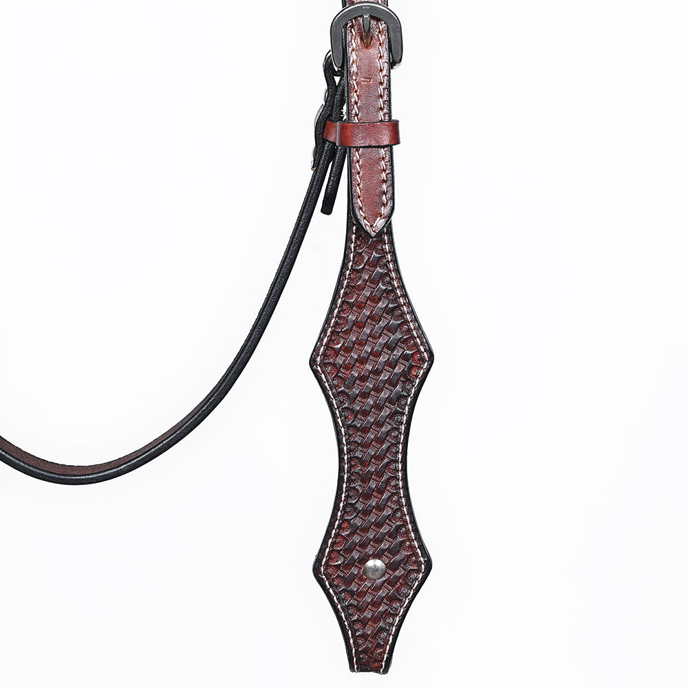 BER411-Western Leather Headstall