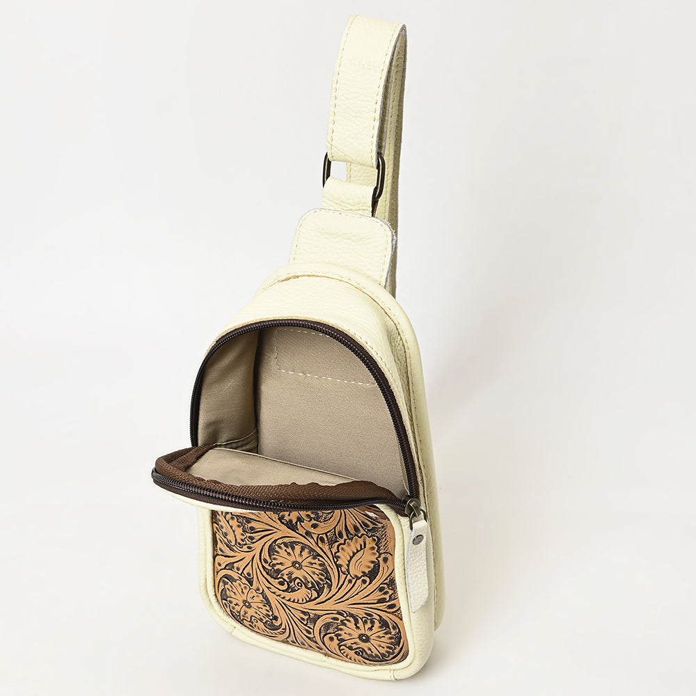 OHG188 Sling Hand Tooled Genuine Western Leather Women Bag