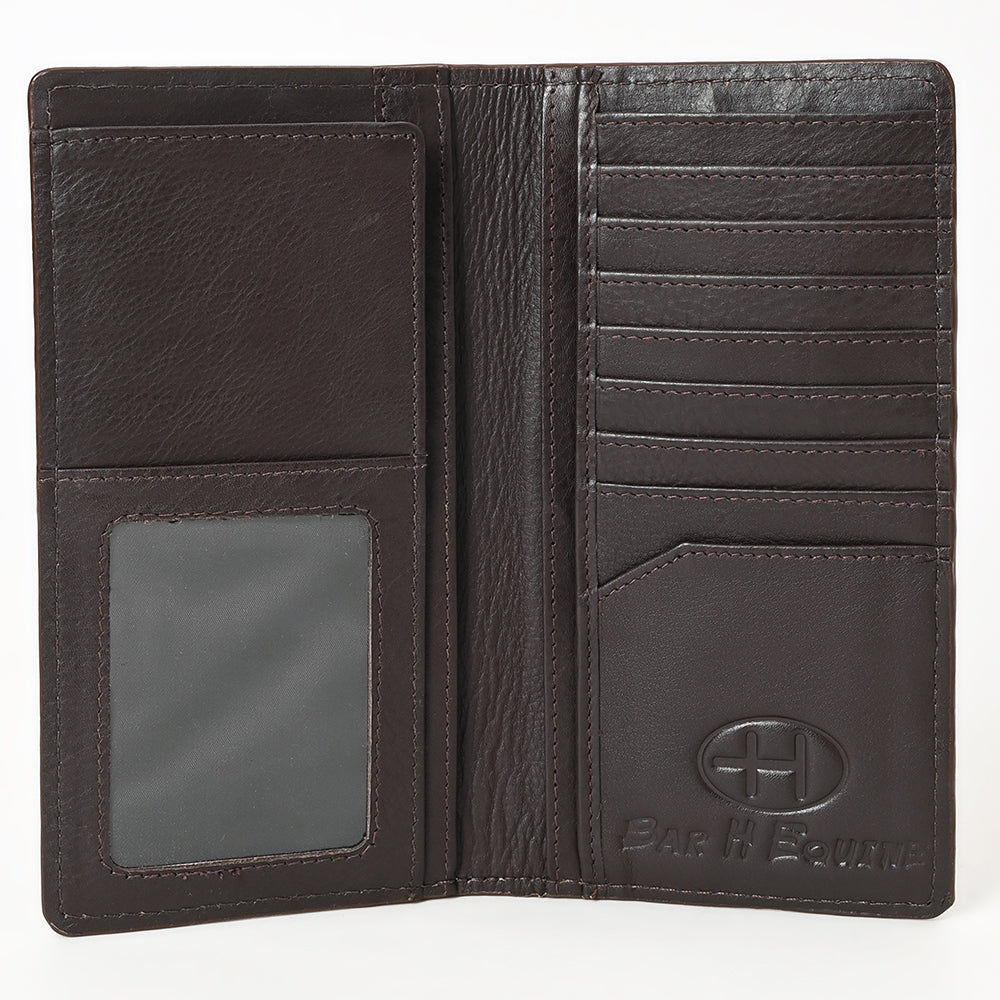 BEBGM167-Western Leather Bifold Wallet