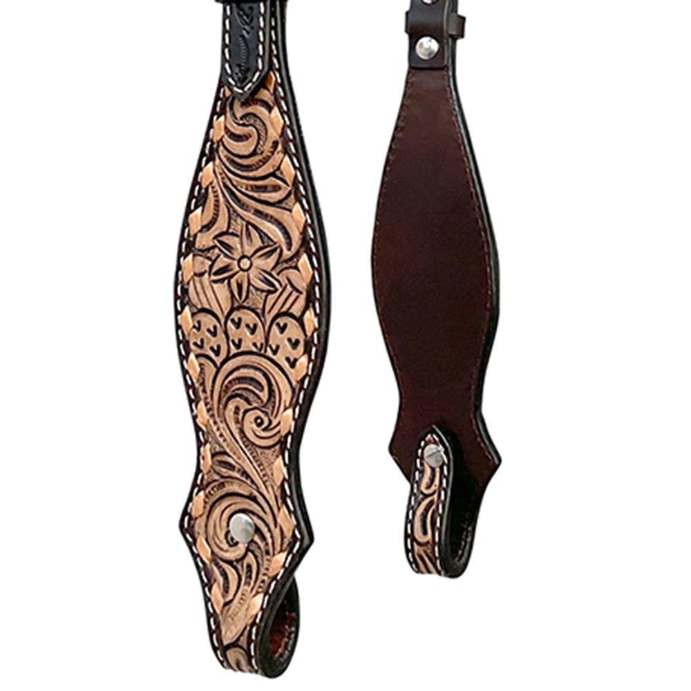 BER416-Western Leather One Ear Headstall