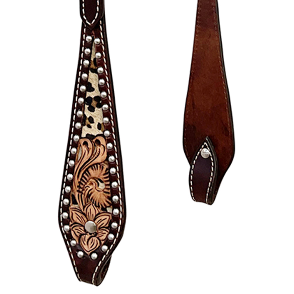 BER444-Western Leather One Ear Headstall