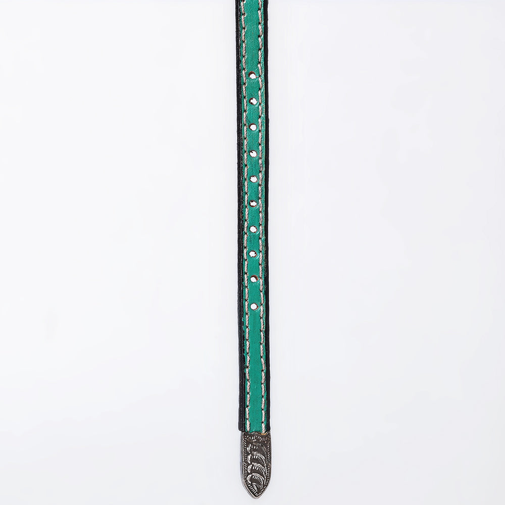 ADHTBR101 Hand tooled Genuine American Leather Hatband Unisex