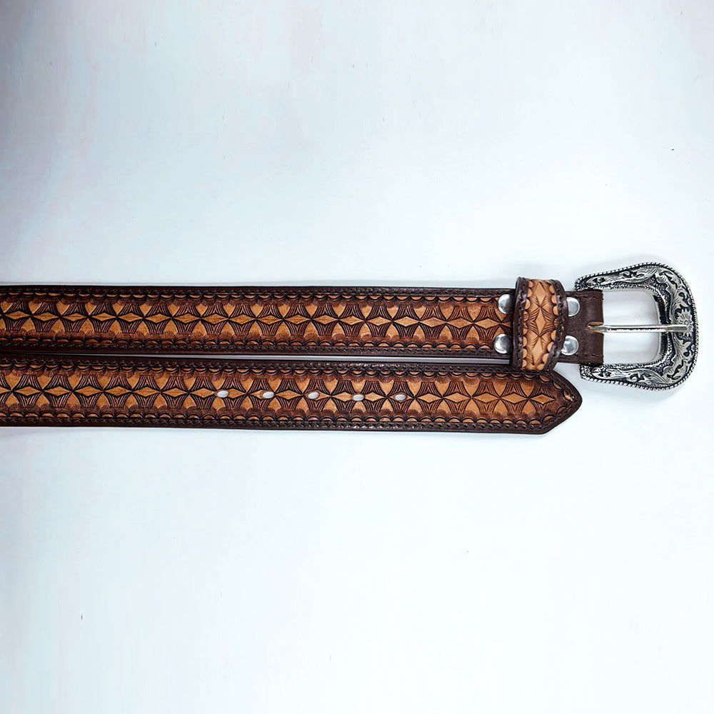 ADBLD125 Beautifully Hand Tooled Genuine American Belt Men and Women