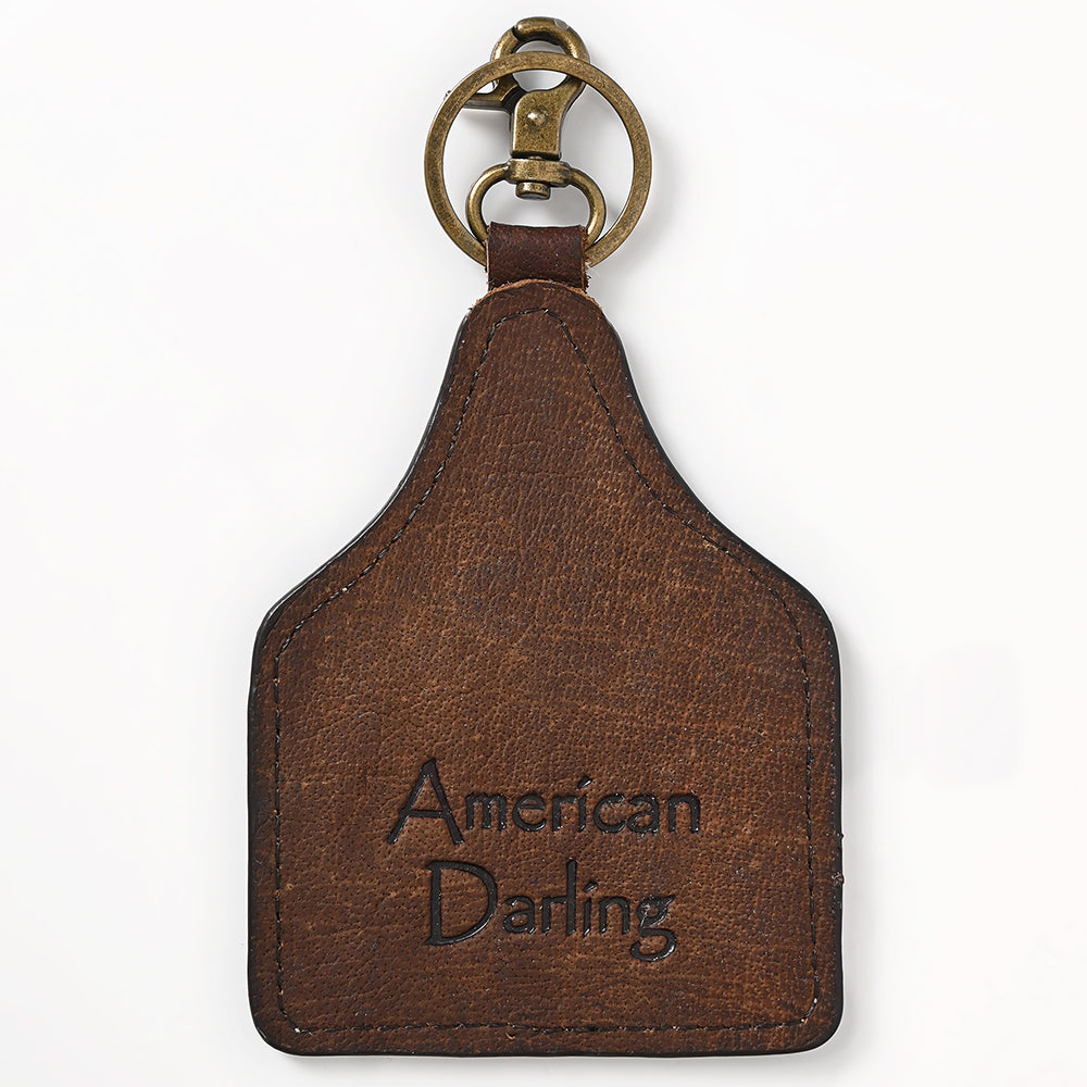 ADKRM140 Hair-On Genuine Leather Keyring Beautiful Horse Print