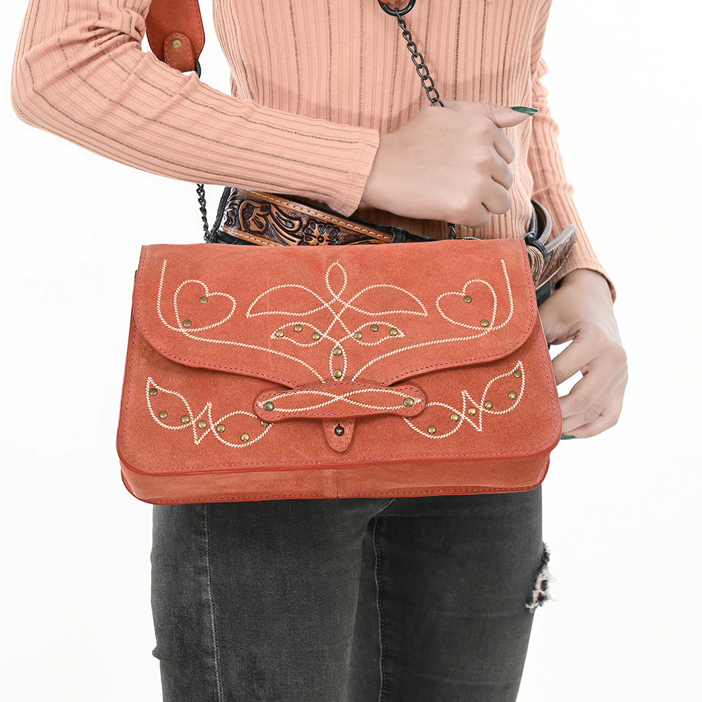 ADBGZX104 Wallet Western Genuine suede Leather women bag