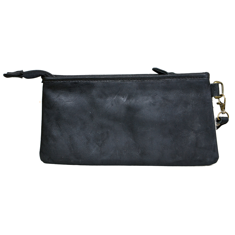 ADBG344 American Darling Genuine Hair On Hide Pattern Leather Western Wristlet