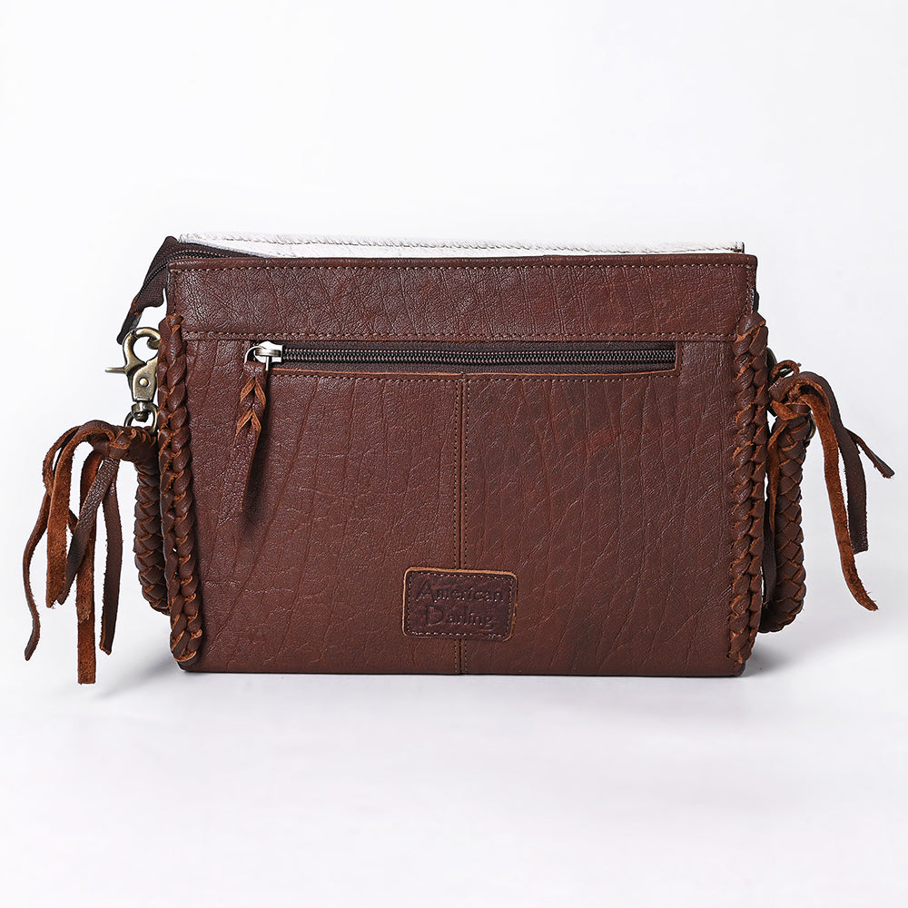 ADBGM589 Hair-On Leather Crossbody - Western Las Vegas Cowgirl Clutch Bag