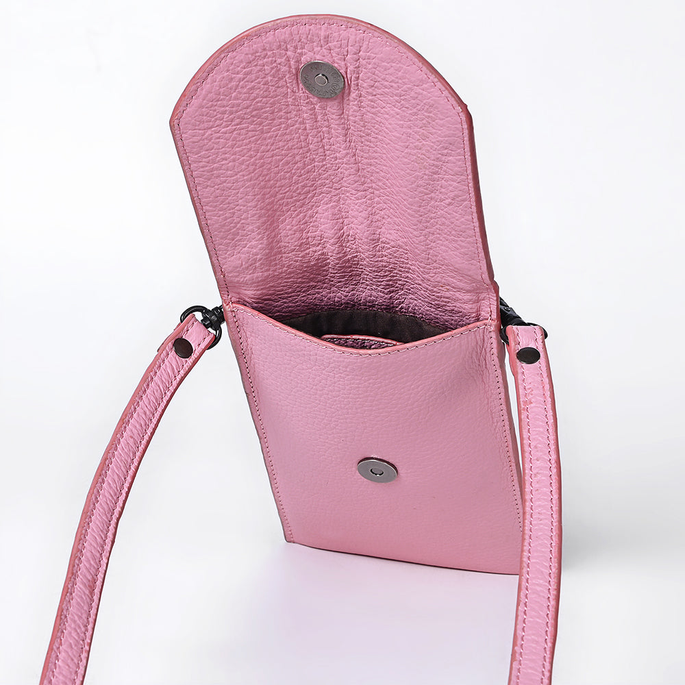 SOHZ117 CellPhone Holder Genuine Western Leather Women Bag