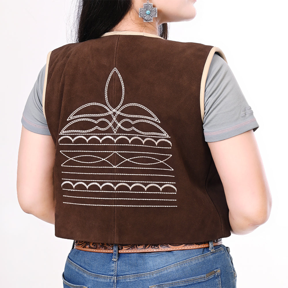 ADJKT056 Genuine Leather Women Shirt Jacket Dress