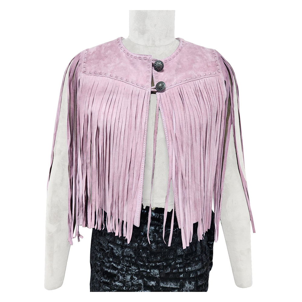 ADJKT066 Genuine Leather Women Shirt Jacket Dress