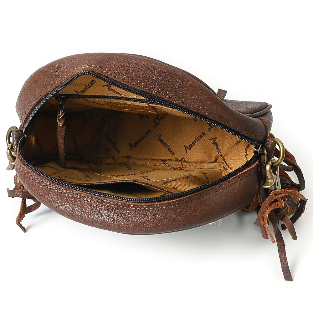ADBGM672 Canteen Hair on Genuine Leather Women Bag