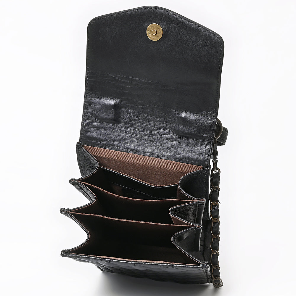 ADBG1794 Cell Phone Case Hand tooled Leather Genuine Leather women bag western Bag