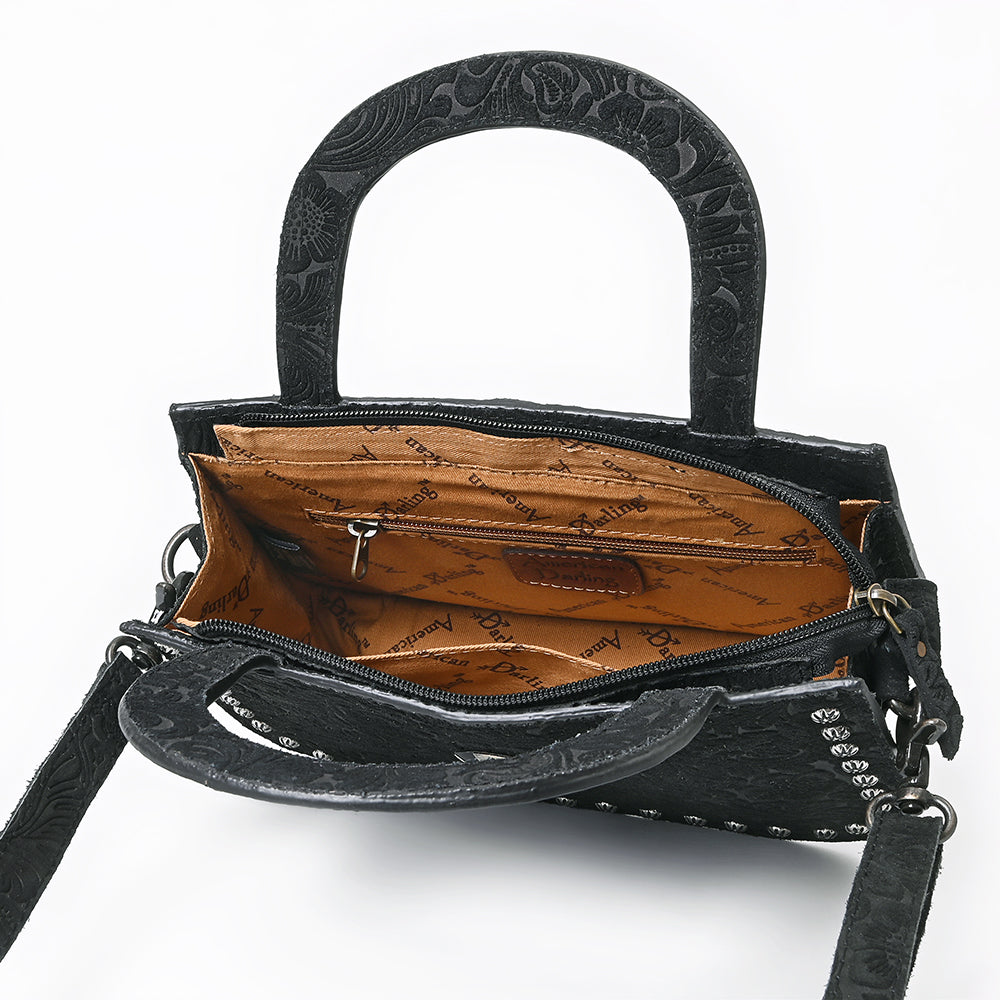 ADBG1799 American Darling Damascus Floral Embossed & Hand Tooled Leather Western Tote Bag