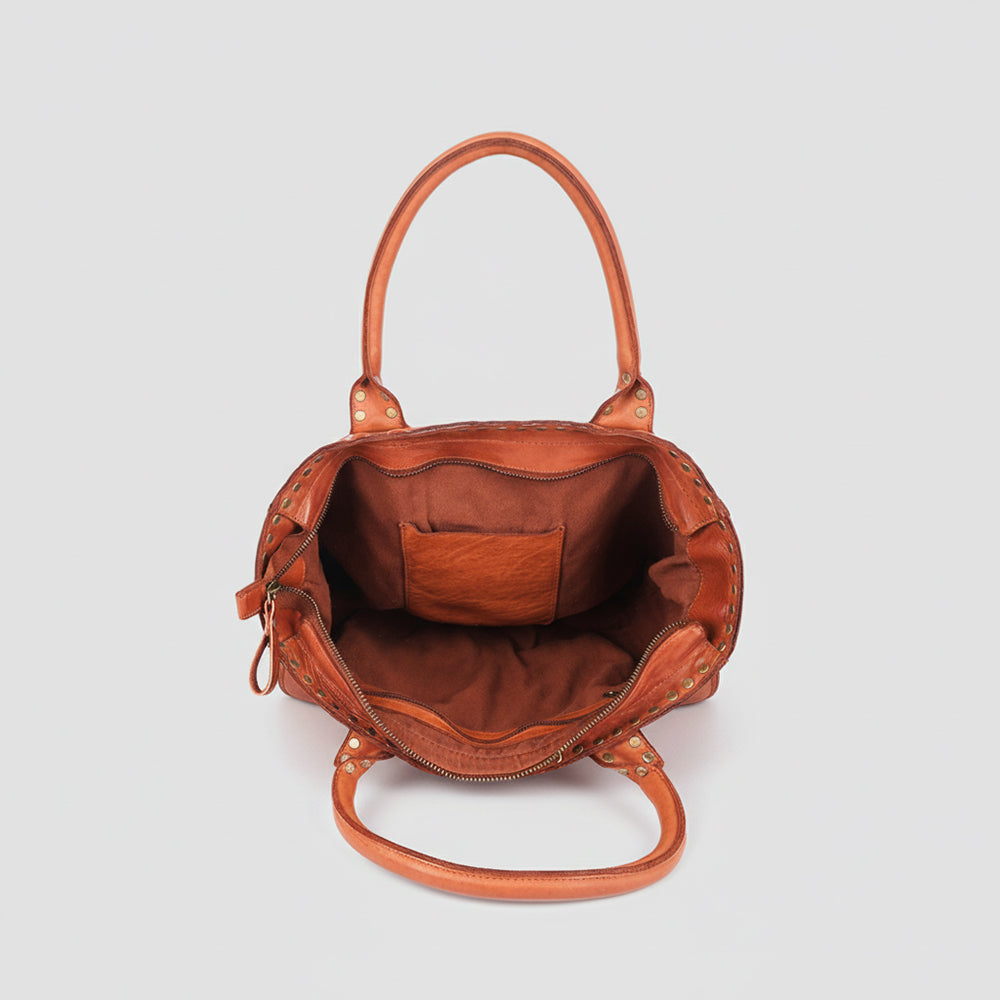 SWL139 Solviera -Handcrafted Riveted Tote