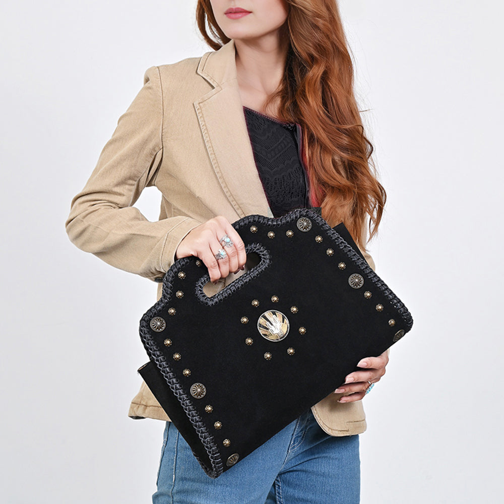 ADBGA904 Clutch Genuine suede Genuine Leather women bag western Bag